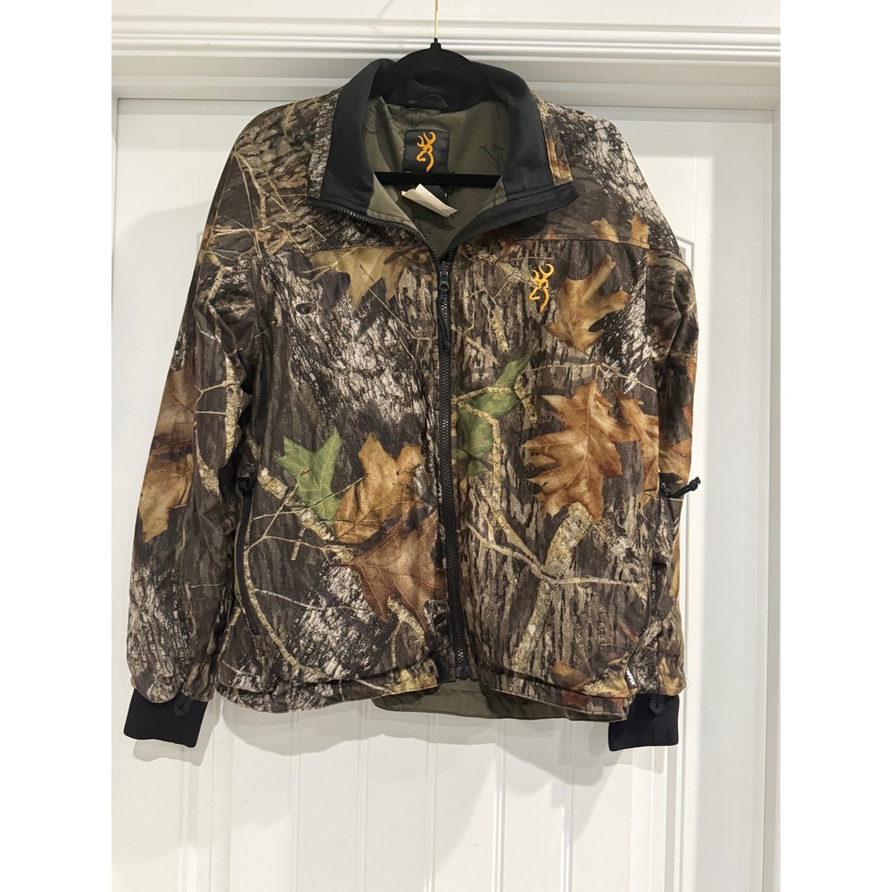 Browning ScentLok Windstopper Camo Hunting Jacket Large Full Zip 304-809 Mens